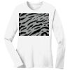 1-DAY RUSH NO MINIMUM Ladies Long Sleeve Crew Neck T-Shirt Thumbnail