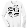1-DAY RUSH NO MINIMUM Ladies Long Sleeve Crew Neck T-Shirt Thumbnail