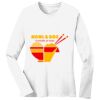 1-DAY RUSH NO MINIMUM Ladies Long Sleeve Crew Neck T-Shirt Thumbnail