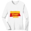 1-DAY RUSH NO MINIMUM Ladies Long Sleeve Crew Neck T-Shirt Thumbnail