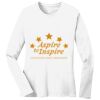 1-DAY RUSH NO MINIMUM Ladies Long Sleeve Crew Neck T-Shirt Thumbnail