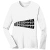 1-DAY RUSH NO MINIMUM Ladies Long Sleeve Crew Neck T-Shirt Thumbnail