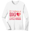 1-DAY RUSH NO MINIMUM Ladies Long Sleeve Crew Neck T-Shirt Thumbnail