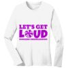 1-DAY RUSH NO MINIMUM Ladies Long Sleeve Crew Neck T-Shirt Thumbnail