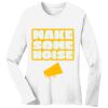 1-DAY RUSH NO MINIMUM Ladies Long Sleeve Crew Neck T-Shirt Thumbnail