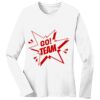 1-DAY RUSH NO MINIMUM Ladies Long Sleeve Crew Neck T-Shirt Thumbnail