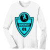 1-DAY RUSH NO MINIMUM Ladies Long Sleeve Crew Neck T-Shirt Thumbnail