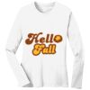 1-DAY RUSH NO MINIMUM Ladies Long Sleeve Crew Neck T-Shirt Thumbnail
