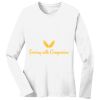 1-DAY RUSH NO MINIMUM Ladies Long Sleeve Crew Neck T-Shirt Thumbnail