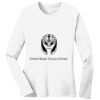 1-DAY RUSH NO MINIMUM Ladies Long Sleeve Crew Neck T-Shirt Thumbnail