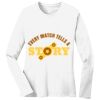 1-DAY RUSH NO MINIMUM Ladies Long Sleeve Crew Neck T-Shirt Thumbnail