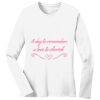 1-DAY RUSH NO MINIMUM Ladies Long Sleeve Crew Neck T-Shirt Thumbnail