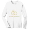 1-DAY RUSH NO MINIMUM Ladies Long Sleeve Crew Neck T-Shirt Thumbnail