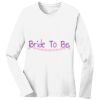 1-DAY RUSH NO MINIMUM Ladies Long Sleeve Crew Neck T-Shirt Thumbnail