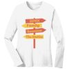 1-DAY RUSH NO MINIMUM Ladies Long Sleeve Crew Neck T-Shirt Thumbnail