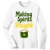 1-DAY RUSH NO MINIMUM Ladies Long Sleeve Crew Neck T-Shirt Thumbnail