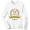 1-DAY RUSH NO MINIMUM Ladies Long Sleeve Crew Neck T-Shirt Thumbnail