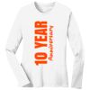 1-DAY RUSH NO MINIMUM Ladies Long Sleeve Crew Neck T-Shirt Thumbnail