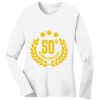 1-DAY RUSH NO MINIMUM Ladies Long Sleeve Crew Neck T-Shirt Thumbnail