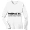 1-DAY RUSH NO MINIMUM Ladies Long Sleeve Crew Neck T-Shirt Thumbnail