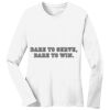 1-DAY RUSH NO MINIMUM Ladies Long Sleeve Crew Neck T-Shirt Thumbnail