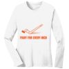 1-DAY RUSH NO MINIMUM Ladies Long Sleeve Crew Neck T-Shirt Thumbnail