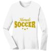 1-DAY RUSH NO MINIMUM Ladies Long Sleeve Crew Neck T-Shirt Thumbnail