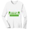1-DAY RUSH NO MINIMUM Ladies Long Sleeve Crew Neck T-Shirt Thumbnail