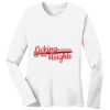 1-DAY RUSH NO MINIMUM Ladies Long Sleeve Crew Neck T-Shirt Thumbnail