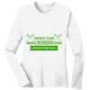 1-DAY RUSH NO MINIMUM Ladies Long Sleeve Crew Neck T-Shirt Thumbnail