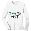 1-DAY RUSH NO MINIMUM Ladies Long Sleeve Crew Neck T-Shirt Thumbnail