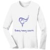 1-DAY RUSH NO MINIMUM Ladies Long Sleeve Crew Neck T-Shirt Thumbnail