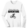 1-DAY RUSH NO MINIMUM Ladies Long Sleeve Crew Neck T-Shirt Thumbnail