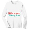1-DAY RUSH NO MINIMUM Ladies Long Sleeve Crew Neck T-Shirt Thumbnail