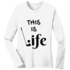 1-DAY RUSH NO MINIMUM Ladies Long Sleeve Crew Neck T-Shirt Thumbnail