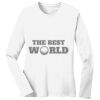 1-DAY RUSH NO MINIMUM Ladies Long Sleeve Crew Neck T-Shirt Thumbnail