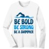 1-DAY RUSH NO MINIMUM Ladies Long Sleeve Crew Neck T-Shirt Thumbnail