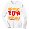 1-DAY RUSH NO MINIMUM Ladies Long Sleeve Crew Neck T-Shirt Thumbnail