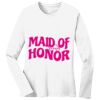 1-DAY RUSH NO MINIMUM Ladies Long Sleeve Crew Neck T-Shirt Thumbnail