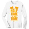 1-DAY RUSH NO MINIMUM Ladies Long Sleeve Crew Neck T-Shirt Thumbnail