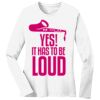 1-DAY RUSH NO MINIMUM Ladies Long Sleeve Crew Neck T-Shirt Thumbnail