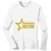1-DAY RUSH NO MINIMUM Ladies Long Sleeve Crew Neck T-Shirt Thumbnail