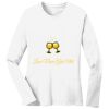 1-DAY RUSH NO MINIMUM Ladies Long Sleeve Crew Neck T-Shirt Thumbnail