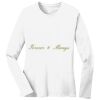 1-DAY RUSH NO MINIMUM Ladies Long Sleeve Crew Neck T-Shirt Thumbnail