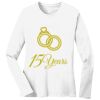 1-DAY RUSH NO MINIMUM Ladies Long Sleeve Crew Neck T-Shirt Thumbnail