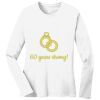 1-DAY RUSH NO MINIMUM Ladies Long Sleeve Crew Neck T-Shirt Thumbnail