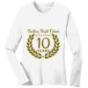 1-DAY RUSH NO MINIMUM Ladies Long Sleeve Crew Neck T-Shirt Thumbnail