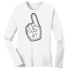1-DAY RUSH NO MINIMUM Ladies Long Sleeve Crew Neck T-Shirt Thumbnail
