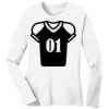 1-DAY RUSH NO MINIMUM Ladies Long Sleeve Crew Neck T-Shirt Thumbnail