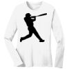 1-DAY RUSH NO MINIMUM Ladies Long Sleeve Crew Neck T-Shirt Thumbnail